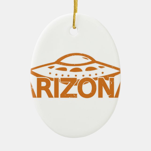 Arizona UFO Julgransprydnad Keramik (Framsidan)