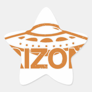 Arizona UFO Stjärnformat Klistermärke