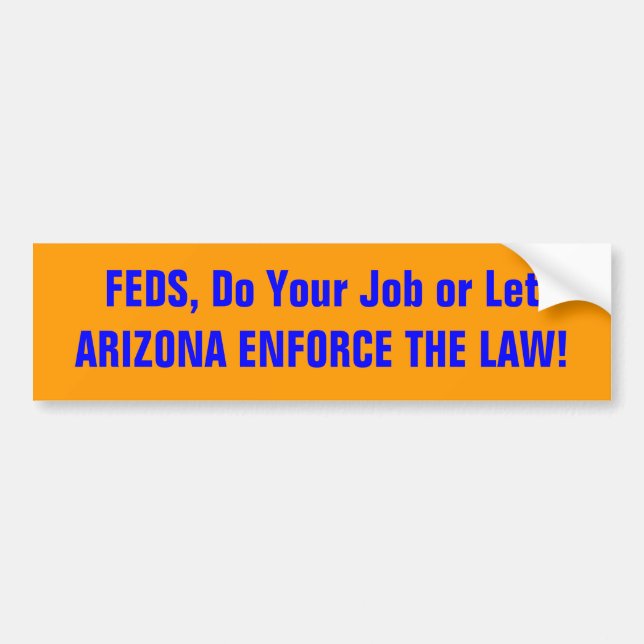 ARIZONA UPPRÄTTHÅLLER LAGEN BILDEKAL (Framsidan)