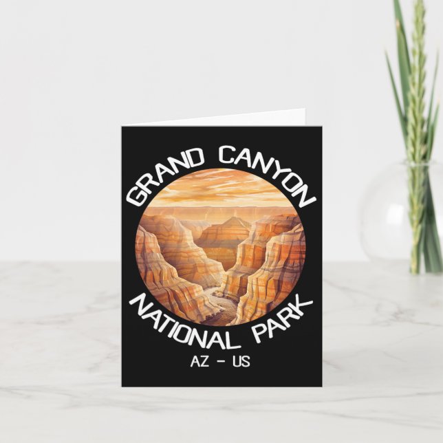 Arizona US National Park Travel Hiking Grand Canyo Kort (Framsida)