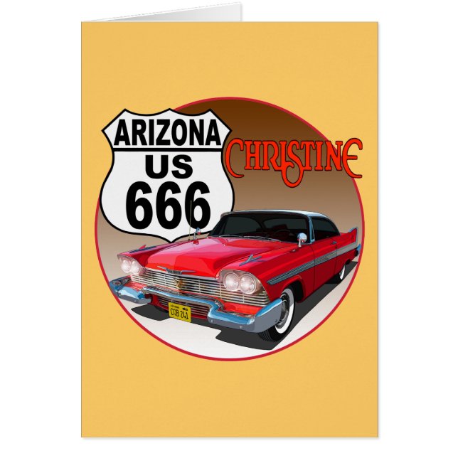 Arizona US Route 666 - Christine Hälsningskort (Framsidan)