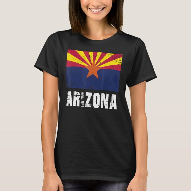 Arizona US Stater Amerika USA Nordamerika Kvinnor T Shirt (Framsida)