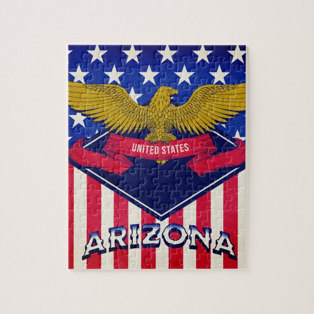 Arizona USA flagga  Pussel (Vertikal)