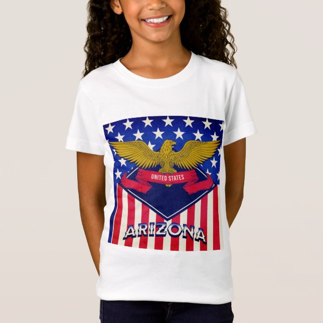 Arizona USA flagga T-Shirt (Framsida)