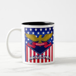 Arizona USA flagga Två-Tonad Mugg