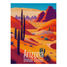 Arizona USA Ökenutskrift