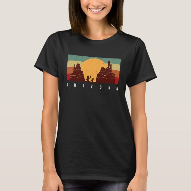 Arizona  USA Phoenix Grand Canyon State South Patr T Shirt (Framsida)