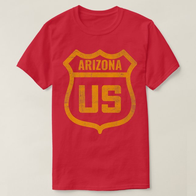 Arizona - USA: s nödlidande västerut T Shirt (Design framsida)