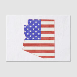 Arizona USA silhuette, karta