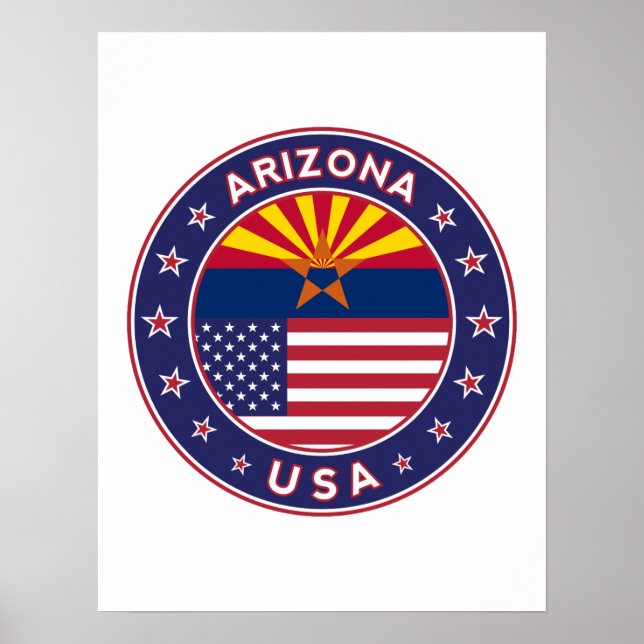 Arizona, USA stater Poster (Framsidan)