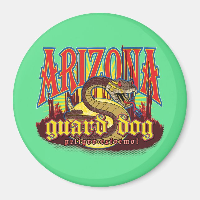 Arizona Vakthund Orm Magnet (Framsidan)