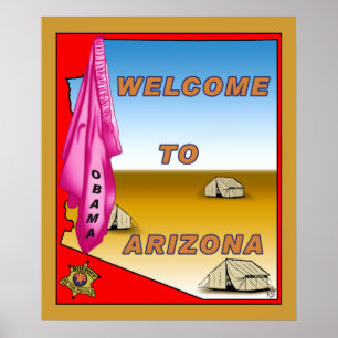 Arizona välkomnanden Obama Poster