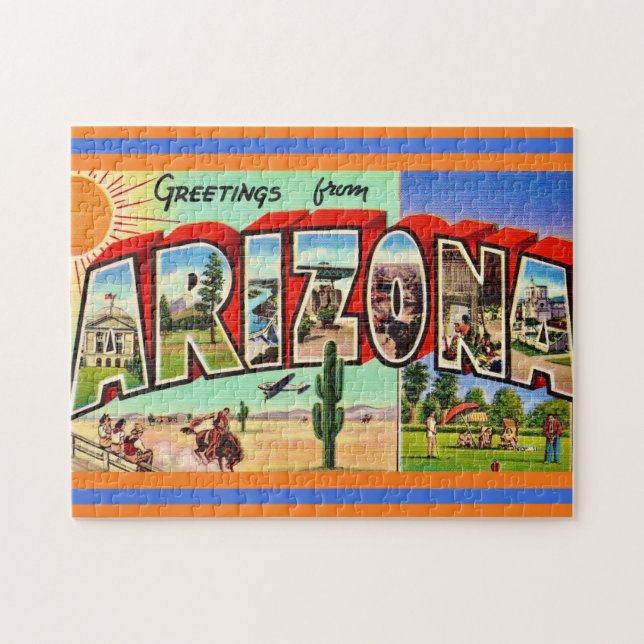 Arizona Välkomst vykort Pussel (Horisontell)
