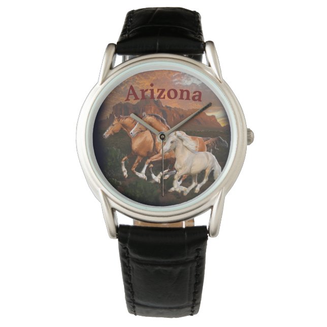 Arizona Vilda hästar Armbandsur (Framsida)