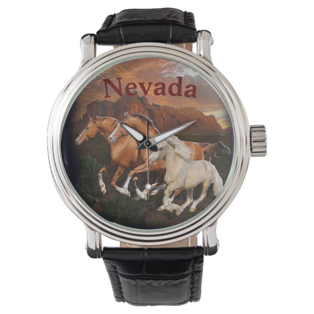 Arizona vilda hästar armbandsur (Framsida)