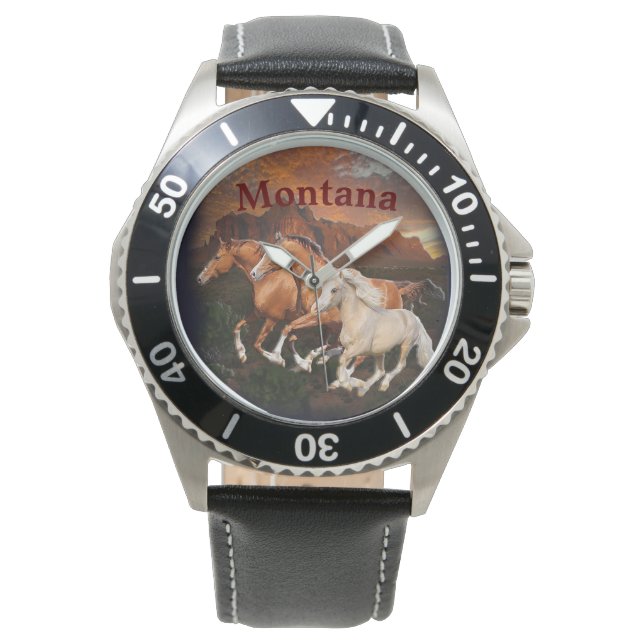 Arizona vilda hästar armbandsur (Framsida)