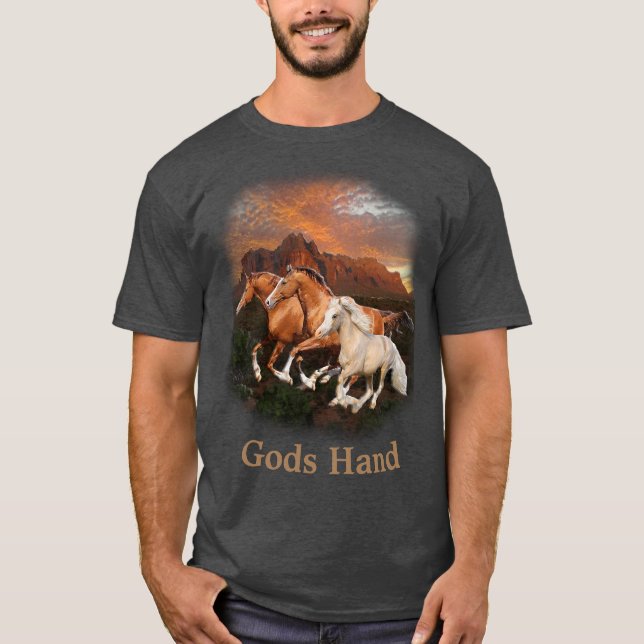 Arizona vilda hästar t shirt (Framsida)