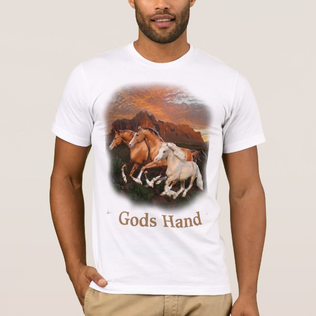 Arizona vilda hästar t shirt (Framsida)