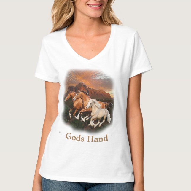 Arizona vilda hästar t shirt (Framsida)