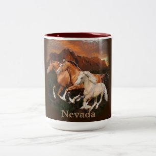 Arizona vilda hästar Två-Tonad mugg