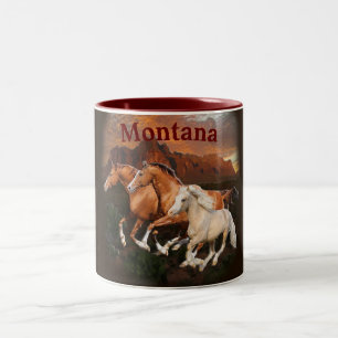 Arizona vilda hästar Två-Tonad mugg