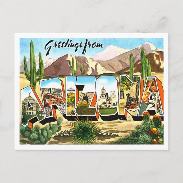 Arizona Vintage Big Brev vykort (Framsida)