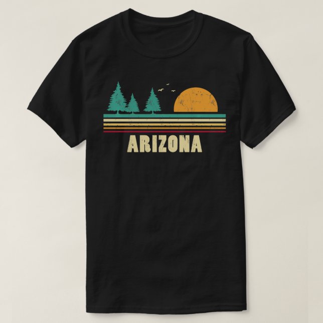 Arizona Vintage Gräs Sunset Souvenir T Shirt (Design framsida)