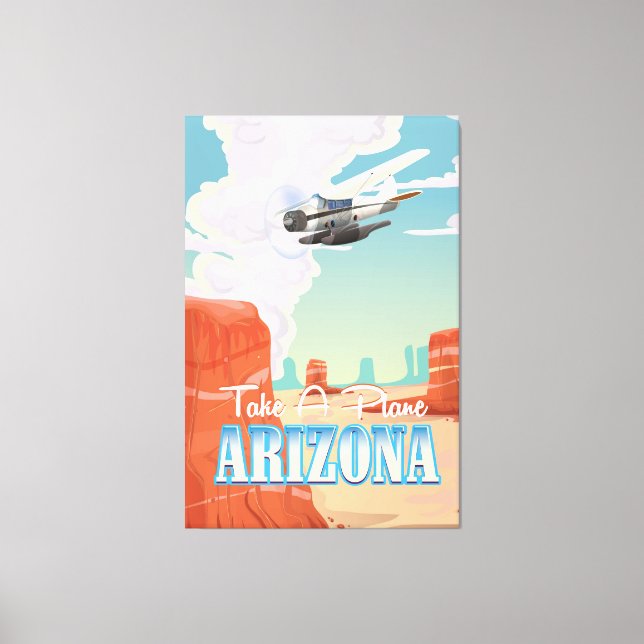 Arizona vintage reseaffisch canvastryck (Framsida)