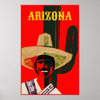 Arizona Vintage Stil Travel Poster