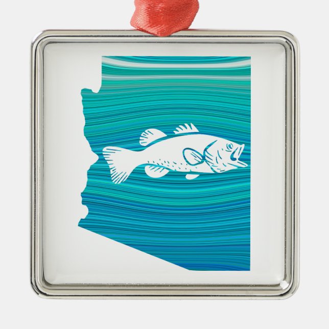 Arizona Wave Fishing Julgransprydnad Metall (Framsidan)