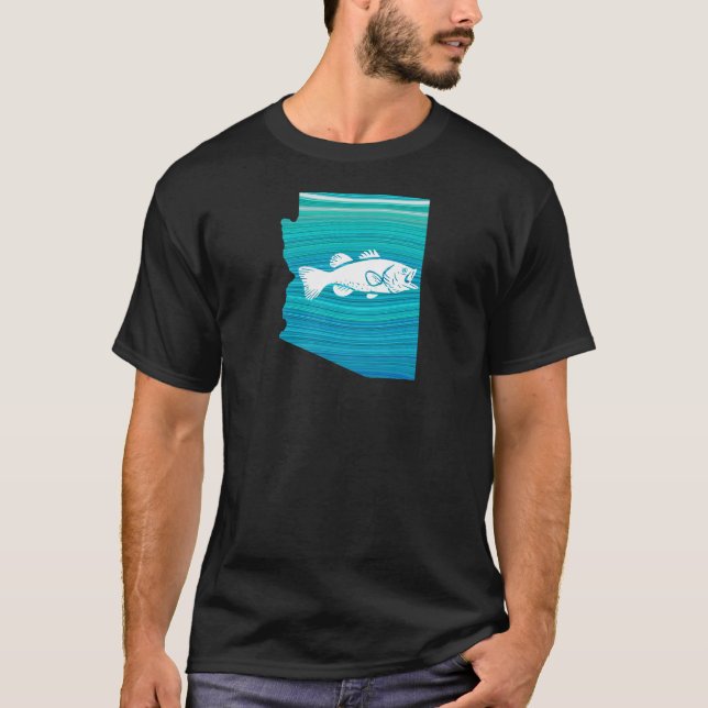 Arizona Wave Fishing T Shirt (Framsida)