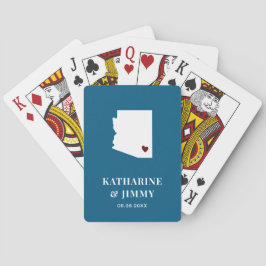 Arizona Wedding Favor Deck of Cards, delstaten Kar Casinokort