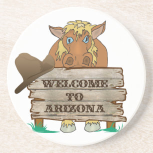 Arizona Welcome Horse Underlägg Sandsten