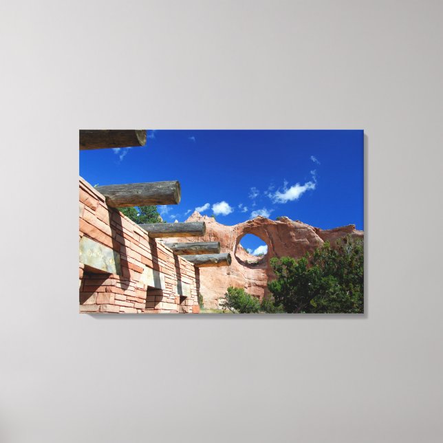 Arizona, Window Rock. Navajofolkets huvudstad Canvastryck (Framsida)