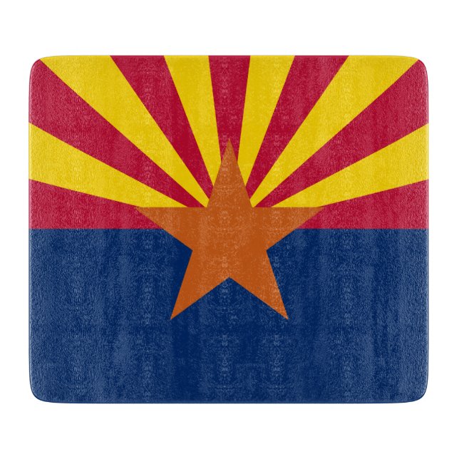 Arizonaflaggan: Stjärna Solnedgång, Kopparstaten (Framsidan)