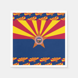 Arizonan Flag & Seal, Flag of Arizona Pappersservett