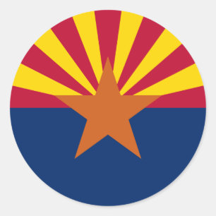 Arizonan Flagga, Flagga Arizona Runt Klistermärke