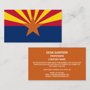 Arizonan Flagga, Flagga Arizona Visitkort