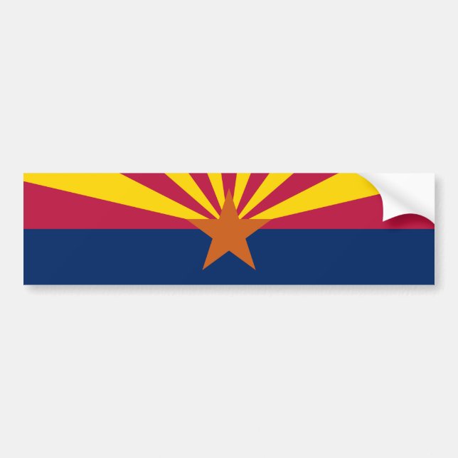 Arizonas delstatsflagga bildekal (Framsidan)