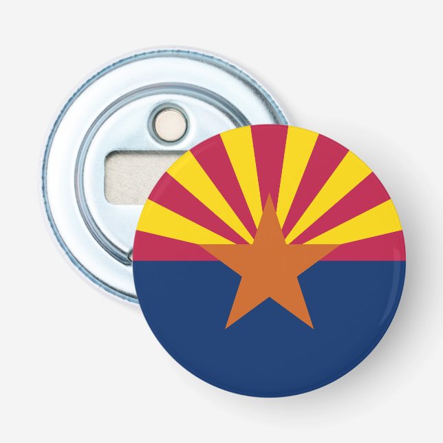 Arizonas delstatsflagga flasköppnare (Framsidan)