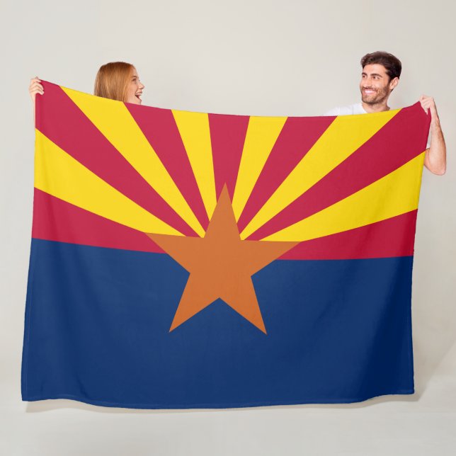Arizonas delstatsflagga fleecefilt (På plats)