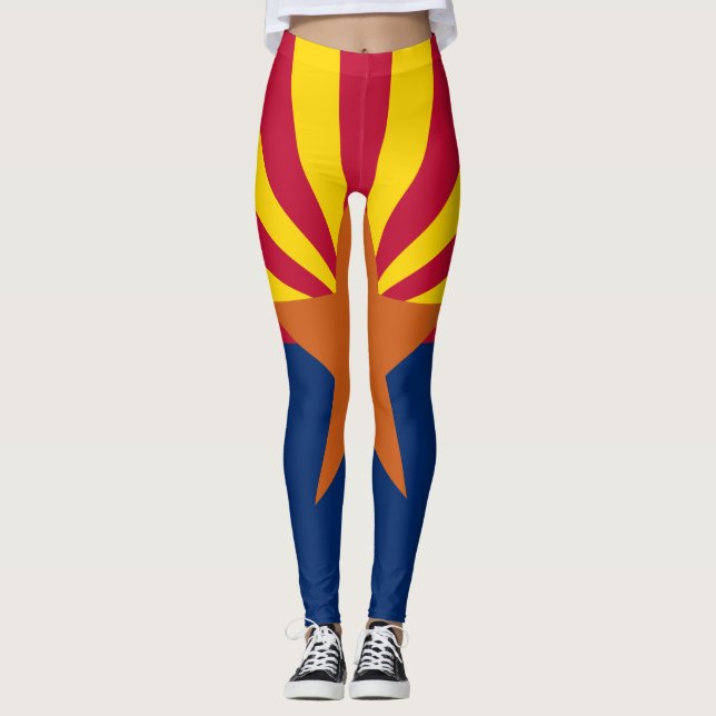 Arizonas delstatsflagga leggings (Framsida)