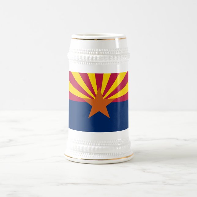 Arizonas delstatsflagga sejdel (Center)