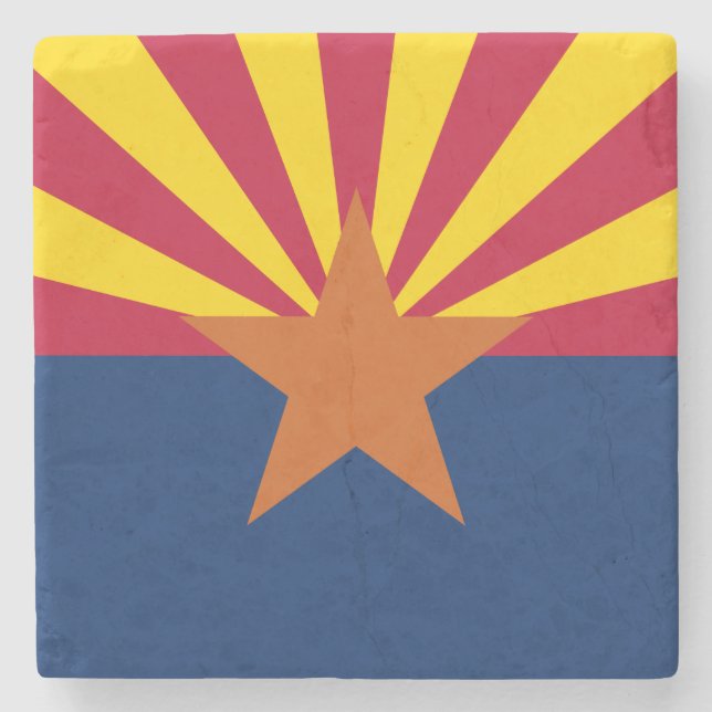 Arizonas delstatsflagga stenunderlägg (Framsidan)