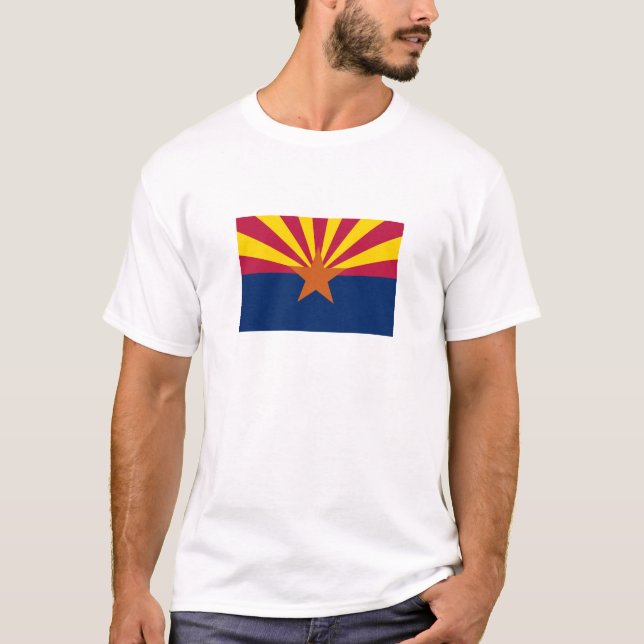 Arizonas delstatsflagga t shirt (Framsida)