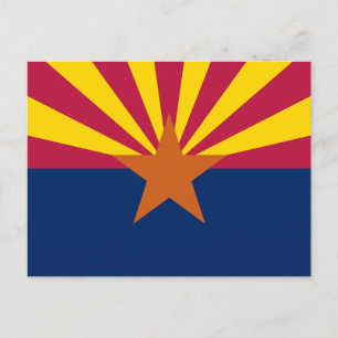 Arizonas delstatsflagga vykort