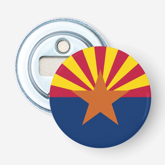 Arizonas flagga: Stjärna som sätter solen, Koppars Flasköppnare (Framsidan)