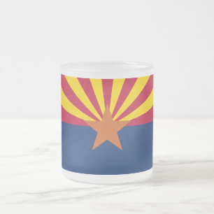 Arizonas flagga: Stjärna som sätter solen, Koppars Frostad Glasmugg