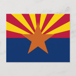 Arizonas Flagga Vykort