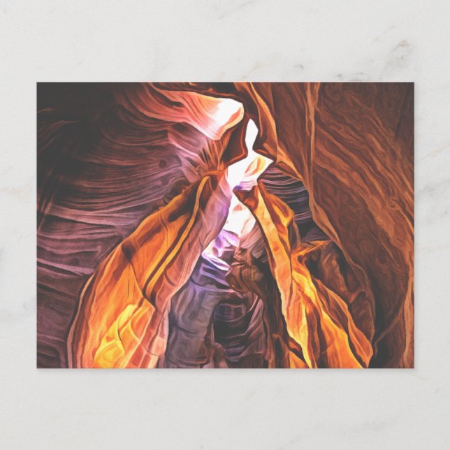 Arizonas Splendid and Majestic - Antelope Canyon Vykort (Framsida)